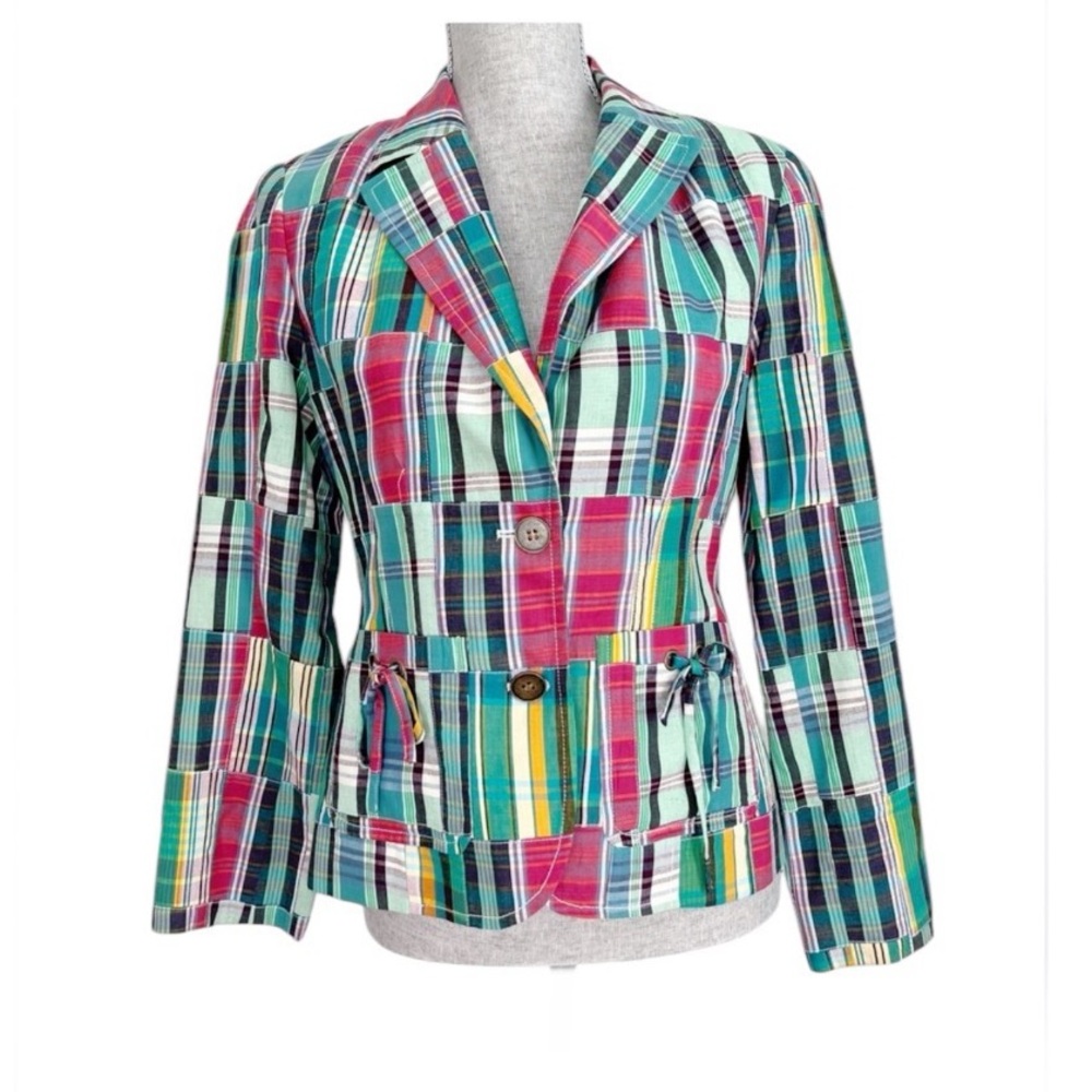 Vintage Doncaster Sport Jacket Madras Plaid Blazer Size 6